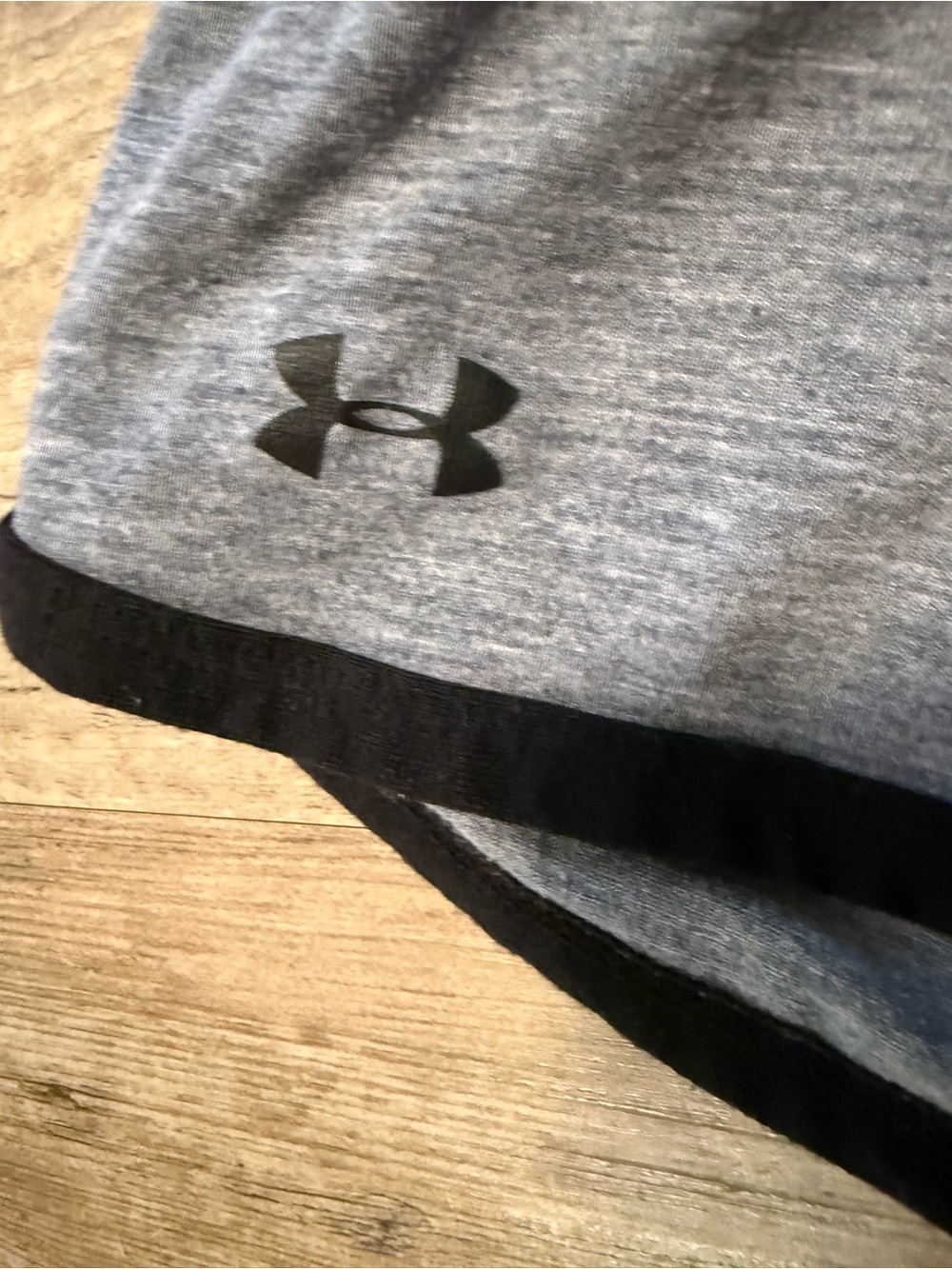 Under Armour Gray Athletic Shorts with Black Trim - Picture 6 of 8